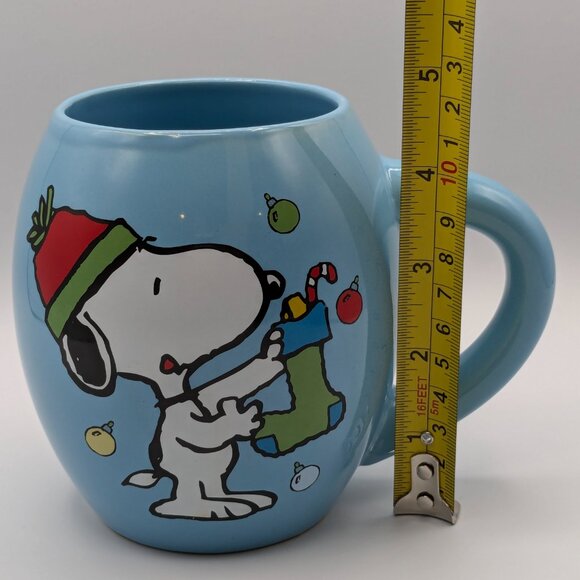 Peanuts Snoopy & Woodstock Christmas Mug 2022 - Bioworld, 4.75" Tall - Picture 7 of 7